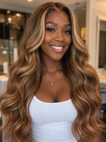 Body Wave Lace Front Wig human blend wig