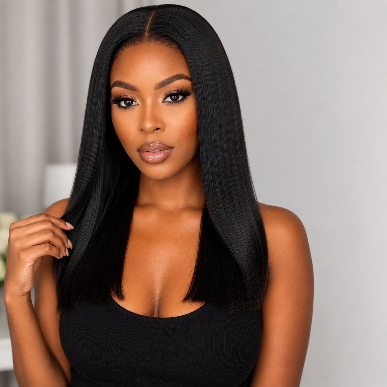 "16" Brazilian Hair - Full Frontal Wig